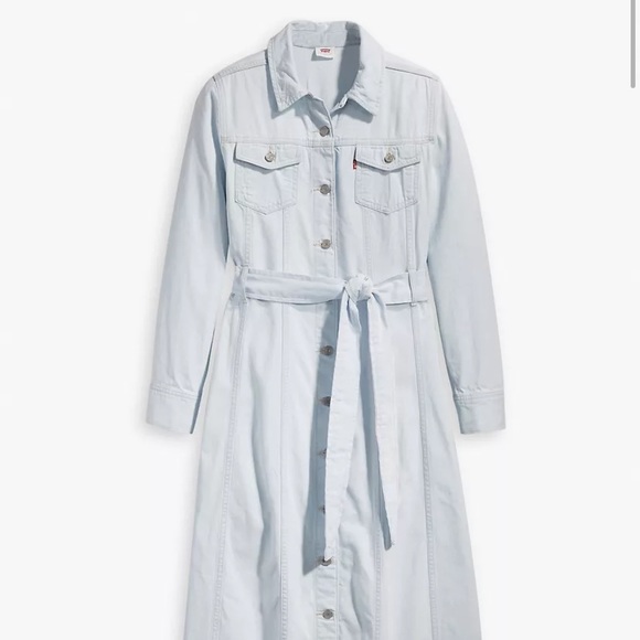 Levi's Dresses & Skirts - Levi’s Reed denim button front dress Small